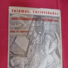 Libros: ENIGMAS, CURIOSIDADES Y ENTRETENIMIENTOS MATEMÁTICOS. W. M. GRATZ
