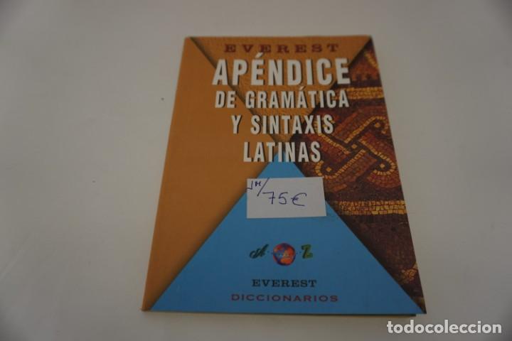 Libros: APENDICE DE GRAMATICA Y SINTAXIS LATINAS / DICCIONARIOS EVEREST - Foto 1