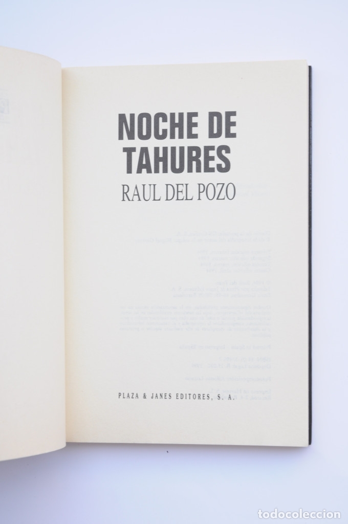 Libros: Noche de tahures - POZO, Ra&uacute;l - Foto 2