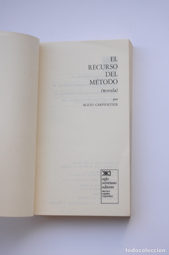 Libros: El recurso del m&eacute;todo - CARPENTIER, Alejo - Foto 2