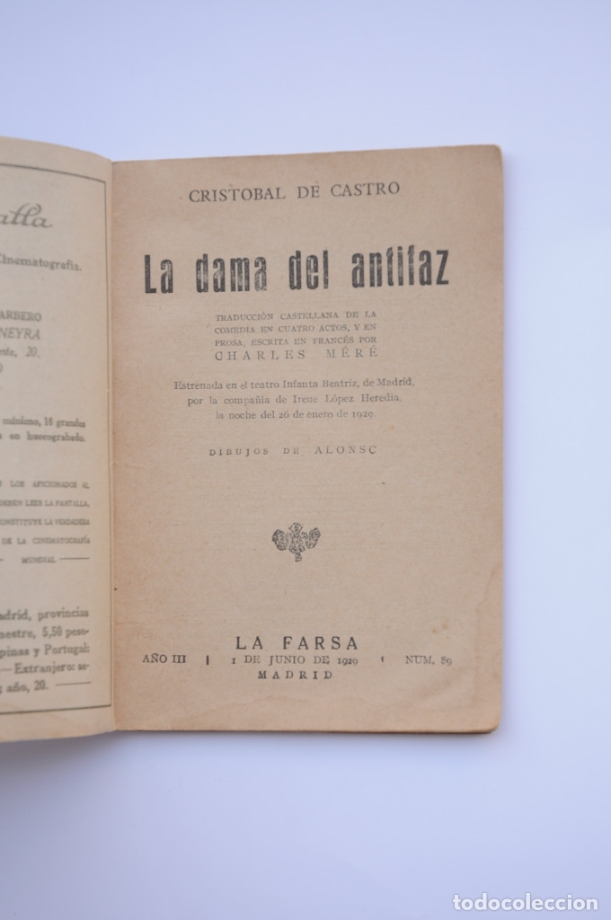 Libros: La dama del antifaz - CASTRO, Cristobal de - Foto 2