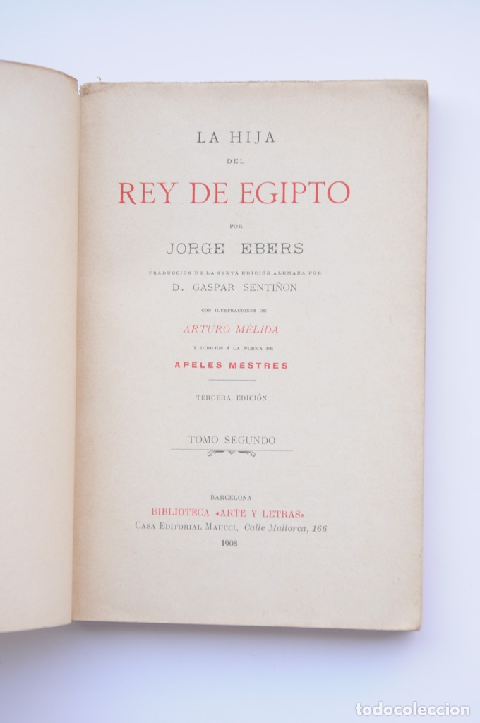 Libros: La hija del Rey de Egipto. Tomo II - EBERS, Gerog - Foto 2