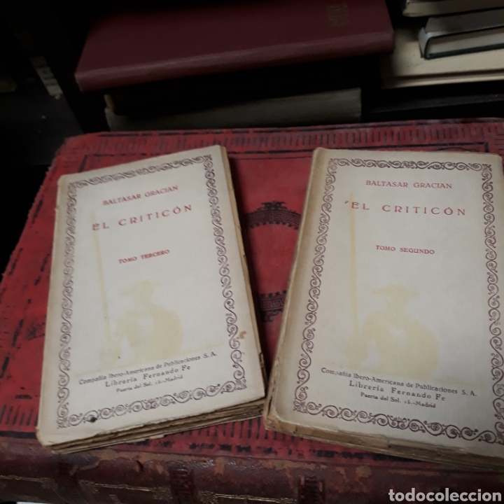 Libros: Baltasar Gracian, El critic&oacute;n, tomo segundo y tercero - Foto 1