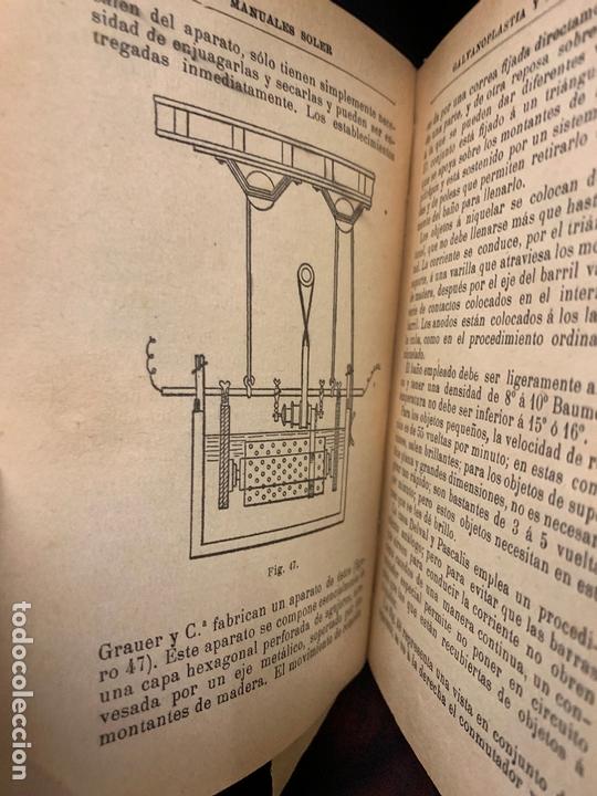 Libros: GALVANOPLASTIA Y ELECTROLISIS, MANUALES SOLER, Mide 16x11cms - Foto 3