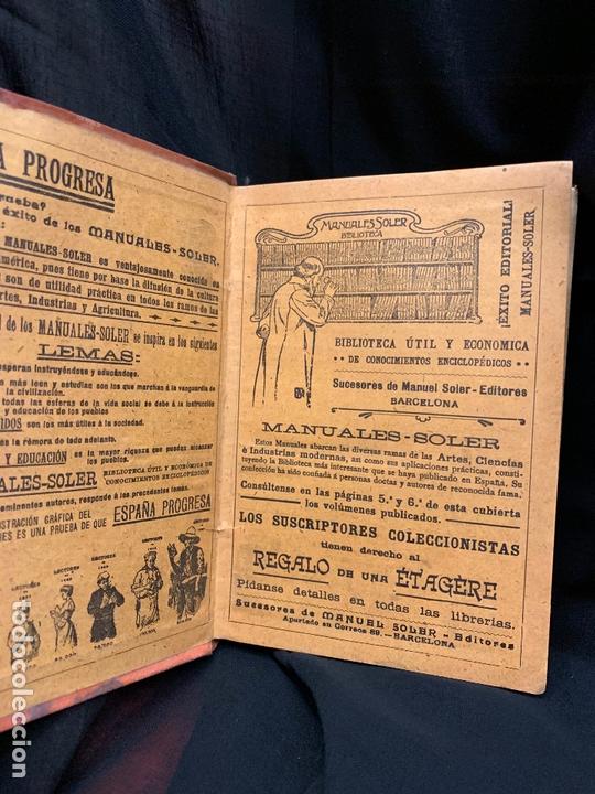 Libros: GALVANOPLASTIA Y ELECTROLISIS, MANUALES SOLER, Mide 16x11cms - Foto 4