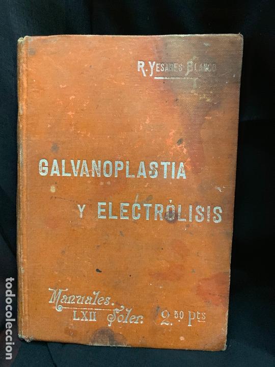 Libros: GALVANOPLASTIA Y ELECTROLISIS, MANUALES SOLER, Mide 16x11cms - Foto 5