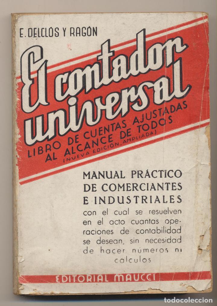 Libros: F. Delclos Ragon. El contador Universal. Editorial maucci - Foto 1