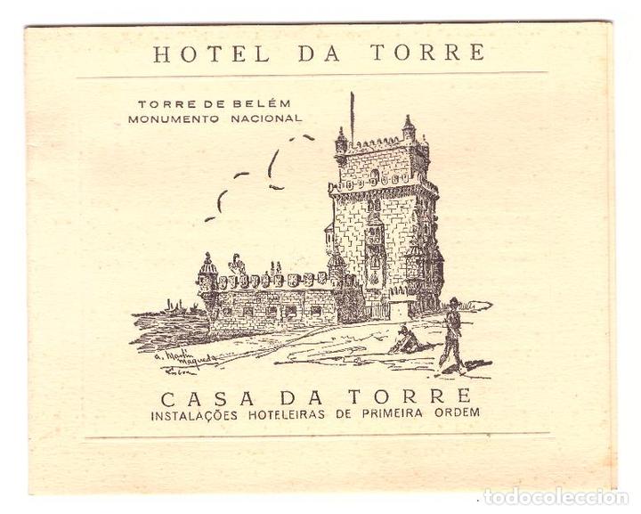 Libros: Tarjeta Publicitaria.- Hotel Da Torre. Torre de Belem. - Foto 1