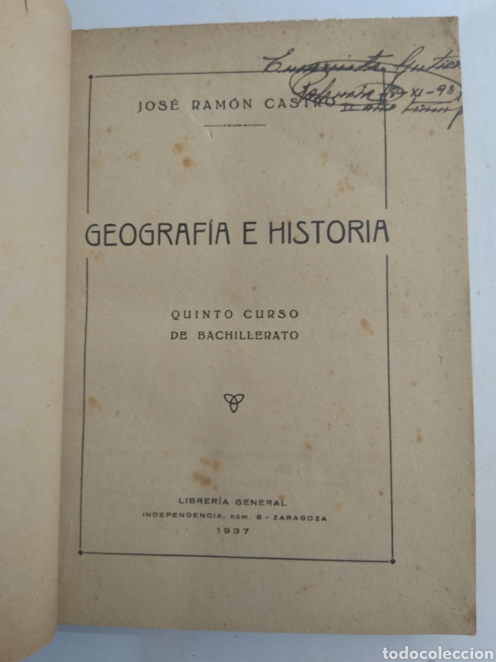 Libros: GEOGRAF&Iacute;A E HISTORIA/JOSE RAM&Oacute;N CASTRO - Foto 1