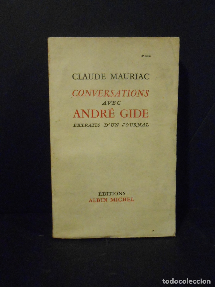 Libros: MAURIAC, Claude.- - Conversations avec Andre Gide. (Extraits dun Journal). - Foto 1