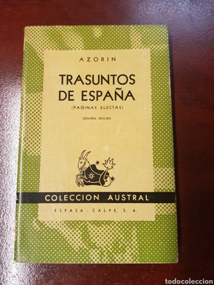 Libros: Trasuntos de espa&ntilde;a - azorin - 1941 - segunda edici&oacute;n - Foto 1