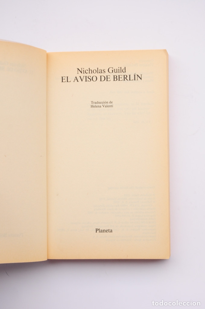 Libros: El aviso de Berl&iacute;n - GUILD, Nicholas - Foto 2