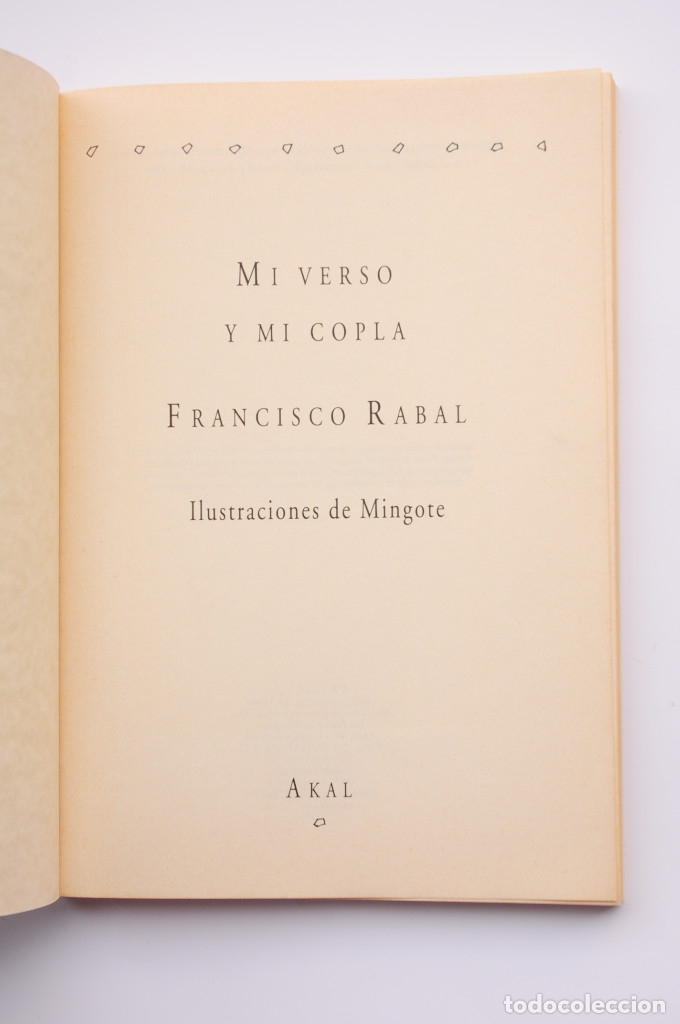 Libros: Mi verso y mi copla - RABAL, Francisco - Foto 2