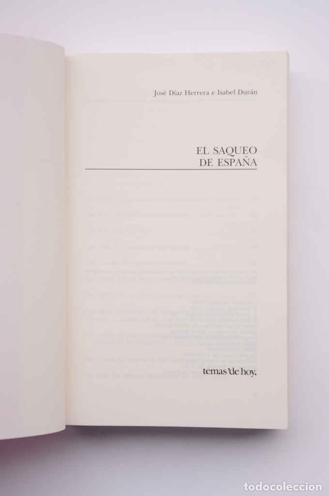 Libros: El saqueo de Espa&ntilde;a - D&Iacute;AZ HERRERA, Jos&eacute; y DUR&Aacute;N, Isabel - Foto 2