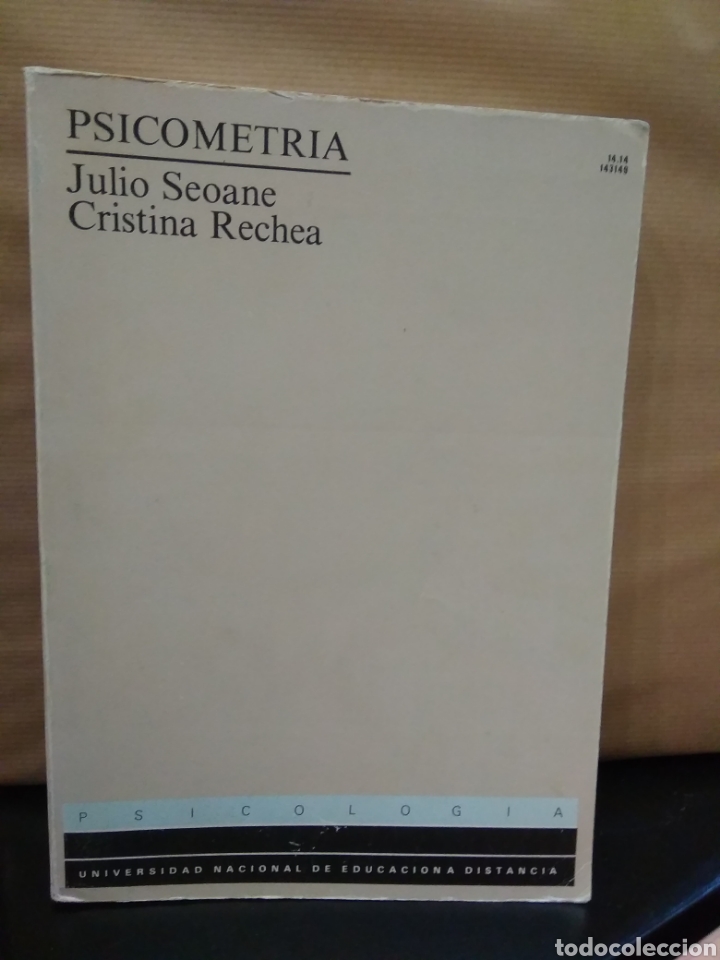 Libros: Psicometria. Julio seoane cristina rechea. Uned. - Foto 1