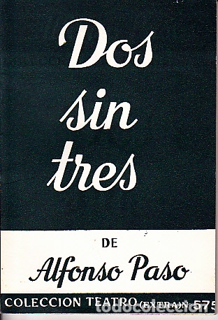 Libros: DOS SIN TRES. - PASO, Alfonso. - Foto 1
