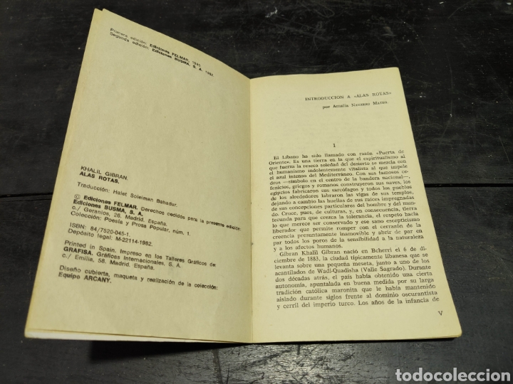 Libros: LIBRO ALAS ROTAS ( KHALIL GIBRAN) - Foto 2