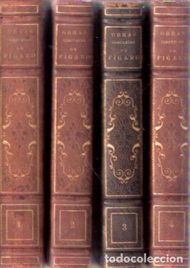Libros: Obras completas de F&iacute;garo. 4 tomos. - Larra, Mariano Jos&eacute; De - Foto 1