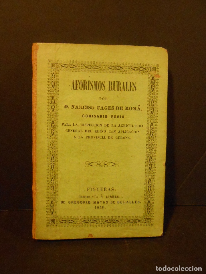 Libros: FAGES DE ROM&Aacute;, Narciso.- - Aforismos rurales. - Foto 1