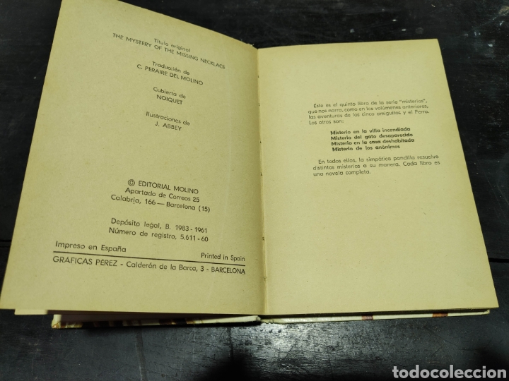 Libros: LIBRO MISTERIO DEL COLLAR DESAPARECIDO - Foto 3