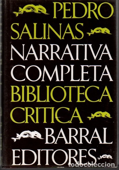 Libros: NARRATIVA COMPLETA. - SALINAS, Pedro. - Foto 1
