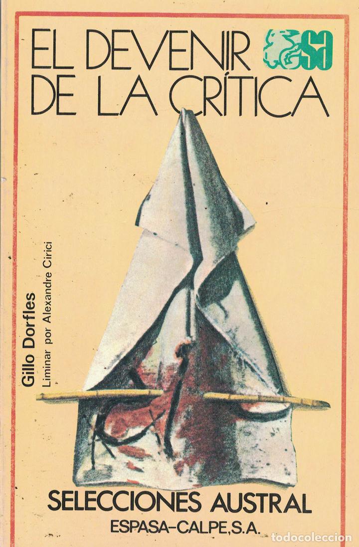 Libros: El devenir de la cr&iacute;tica - Gillo Dorfles - Foto 1