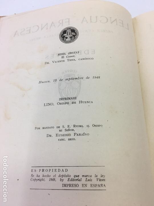 Libros: FRANCES PRIMER CURSO,  EDITORIAL LUIS VIVES, 1948 - Foto 3