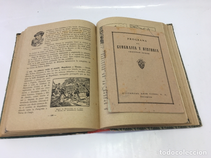 Libros: GEOGRAFIA E HISTORIA SEGUNDO CURSO, EDITORIAL LUIS VIVES, 1948 CONTIENE EL PROGRAMA ORIGINAL - Foto 2