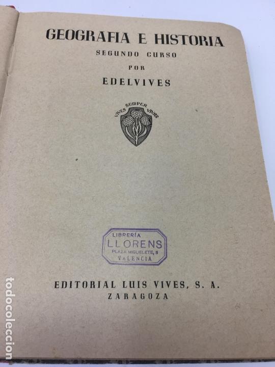 Libros: GEOGRAFIA E HISTORIA SEGUNDO CURSO, EDITORIAL LUIS VIVES, 1948 CONTIENE EL PROGRAMA ORIGINAL - Foto 4