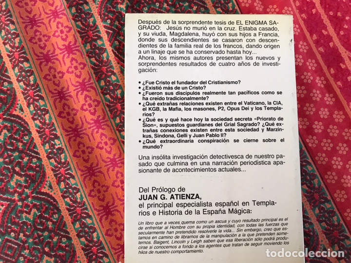 Libros: El legado mesi&aacute;nico. Michael Baigent - Foto 2