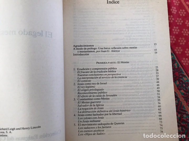 Libros: El legado mesi&aacute;nico. Michael Baigent - Foto 6