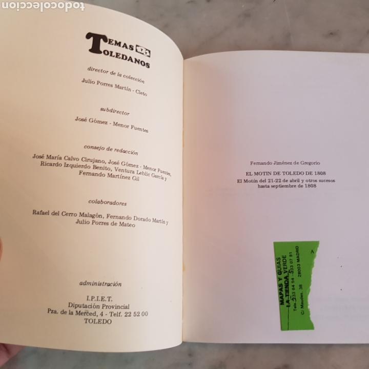 Libros: TEMAS TOLEDANOS - EL MOTIN DE TOLEDO 1808 - Foto 2