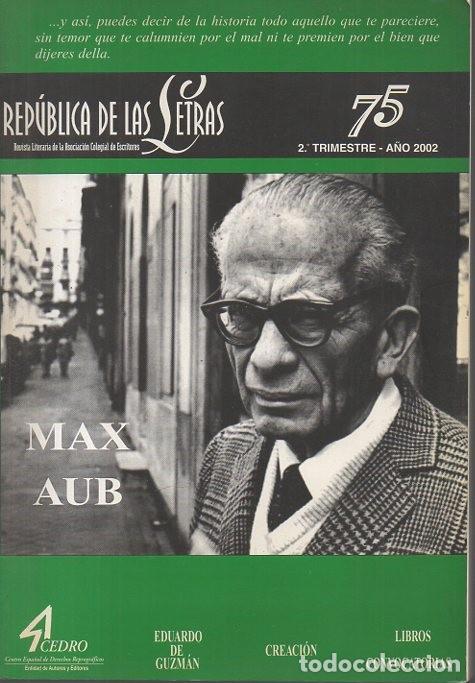 Libros: REPUBLICA DE LAS LETRAS. MAX AUB. N. 75. - REVISTA. - Foto 1