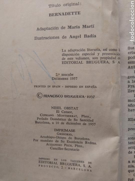 Libros: BERNADETTE/JEAN MEUNIER/2&deg;EDICION 1957 - Foto 5