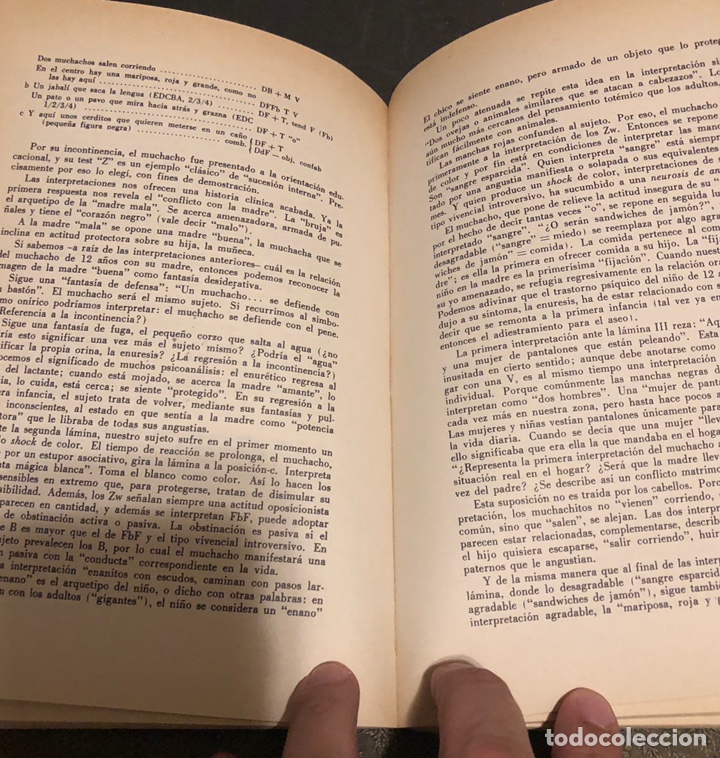 Libros: L- El test Z, con sus tres laminas del test. Hans Zulliger. - Foto 7