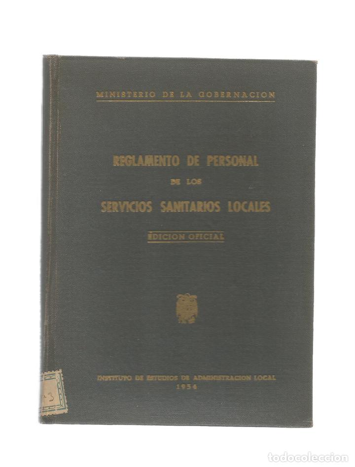 Reglamento de personal de los servicios sanitarios locales.