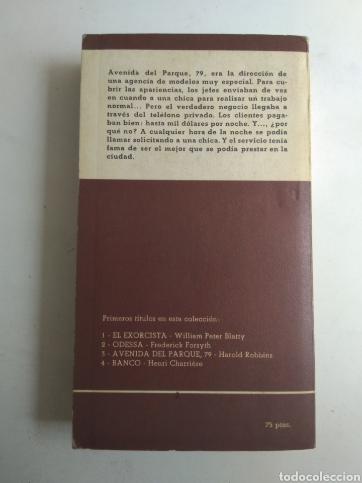 Libros: AVENIDA DEL PARQUE 79/HAROLD ROBBINS - Foto 2