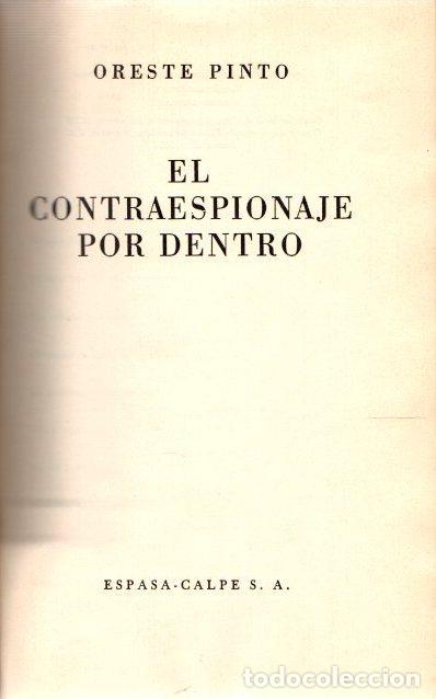 Libros: El contraespionaje por dentro - Pinto, Oreste - Foto 1