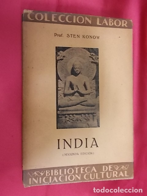 Libros: INDIA-STEN KONOW. LABOR. 1930. 2&ordf; EDICION - Foto 1
