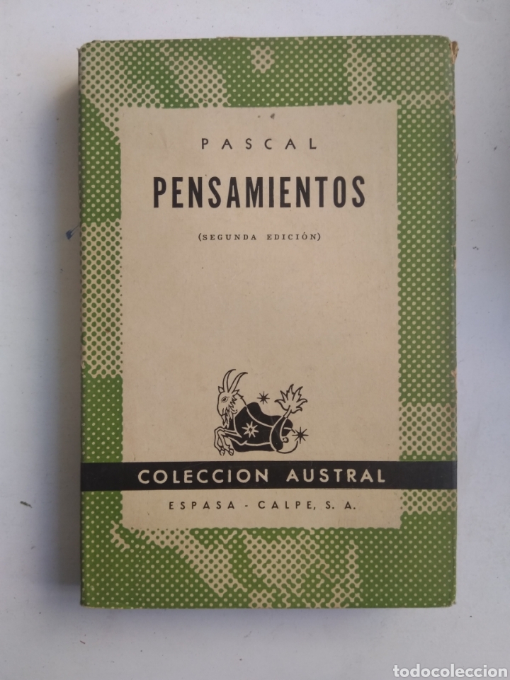 Libros: PENSAMIENTOS/PASCAL/AUSTRAL - Foto 1
