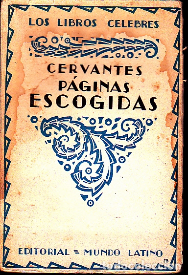 Libros: P&Aacute;GINAS ESCOGIDAS. - CERVANTES, Miguel de. - Foto 1
