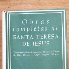 Libri di seconda mano: OBRAS COMPLETA SANTA TERES DE JESUS BAC. Lote 172574919