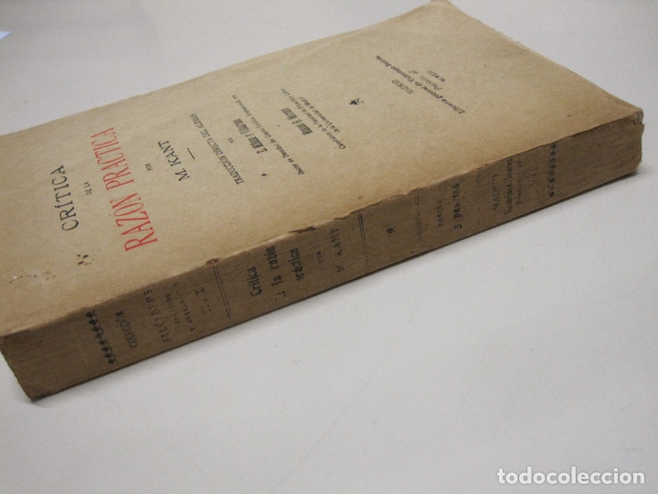 Libros: CRITICA DE LA RAZON PRACTICA, 1 PARTE - KANT, M. - Foto 2