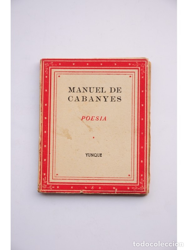 Libros: Manuel de Cabanyes. Poes&iacute;a - CABANYES, Manuel de - Foto 1