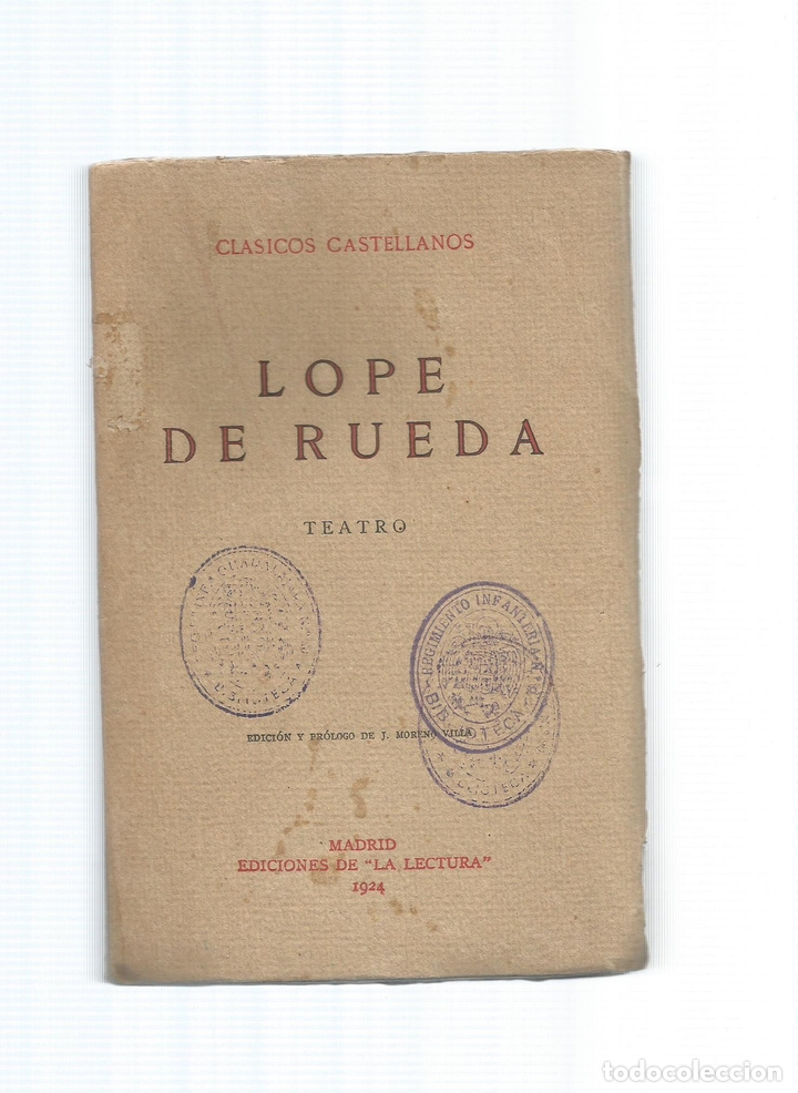 Libros: Teatro. - RUEDA, Lope de: - Foto 1