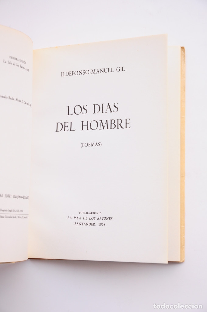Libros: Los d&iacute;as del hombre - GIL, Ildefonso Manuel - Foto 2