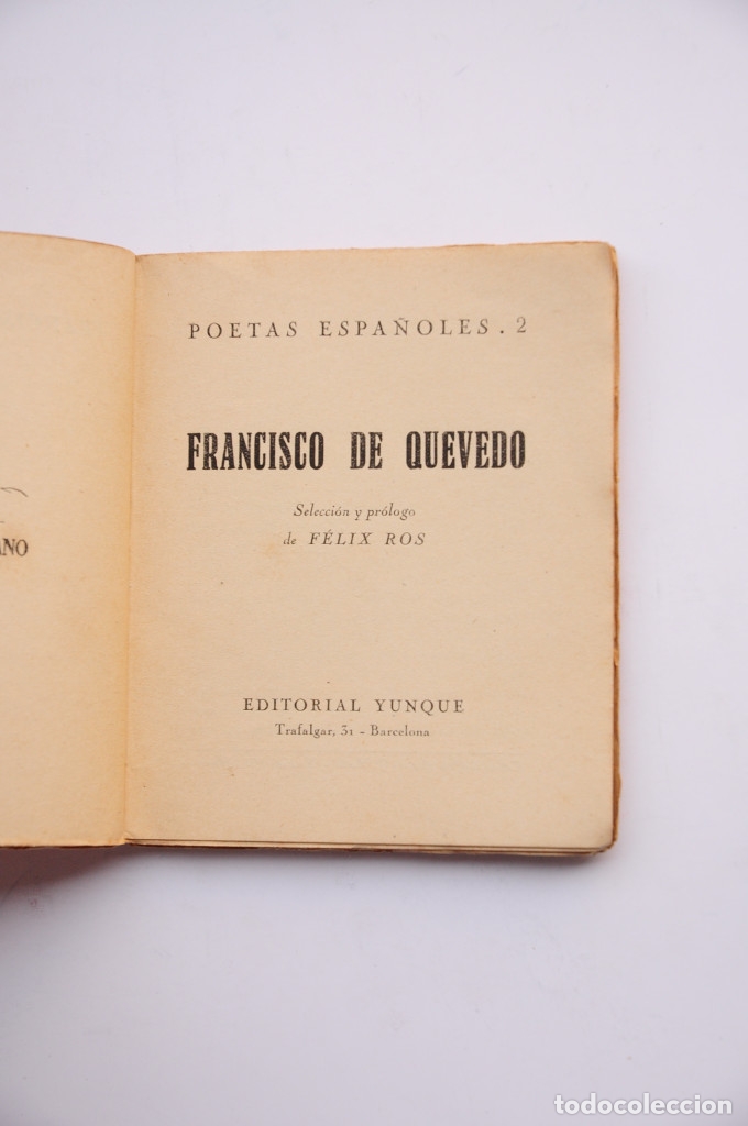 Libros: Francisco de Quevedo. Poes&iacute;a - QUEVEDO, Francisco de - Foto 2