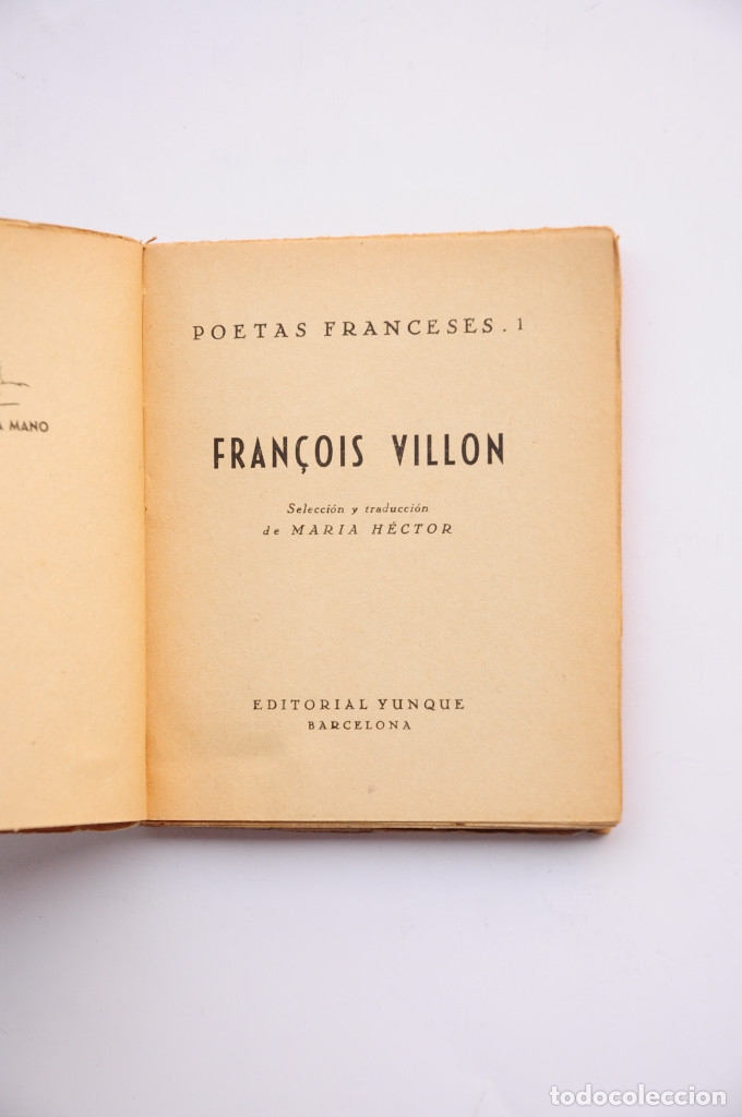 Libros: Fran&ccedil;ois Villon. Poes&iacute;a - VILLON, Fran&ccedil;ois - Foto 2
