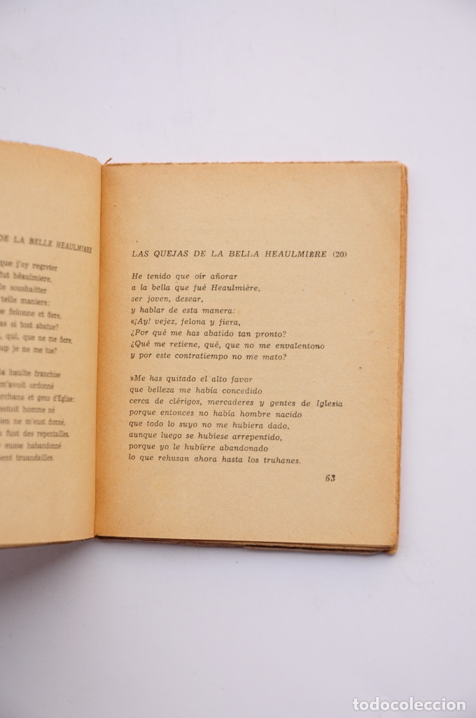 Libros: Fran&ccedil;ois Villon. Poes&iacute;a - VILLON, Fran&ccedil;ois - Foto 3