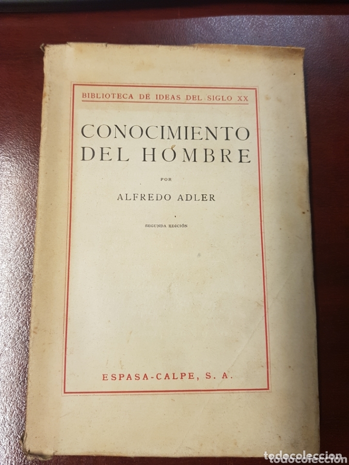 Libros: Conocimiento del hombre - Alfredo Adler - 1940 - Foto 1